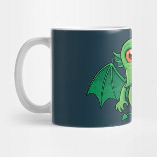 Cute Green Cthulhu Monster Mug